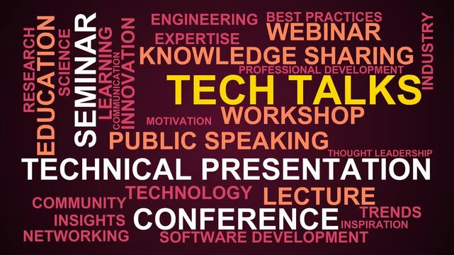 Tech Talks Word Cloud