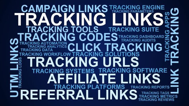Tracking Links Word Cloud