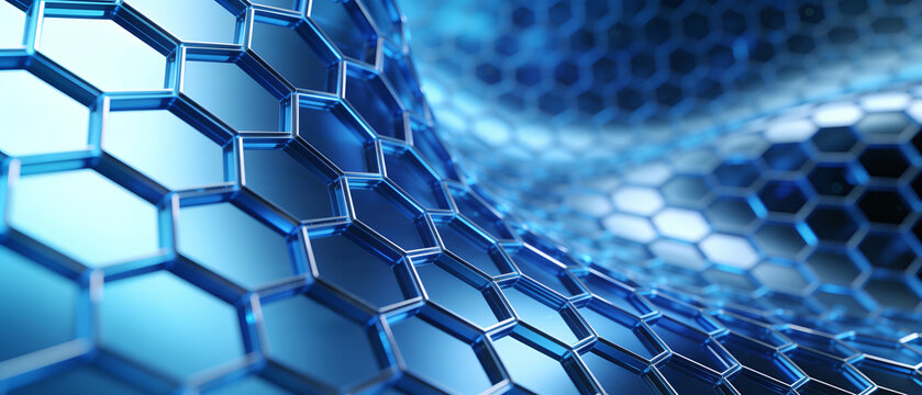 Futuristic hexagonal technology pattern for digital network and innovation background