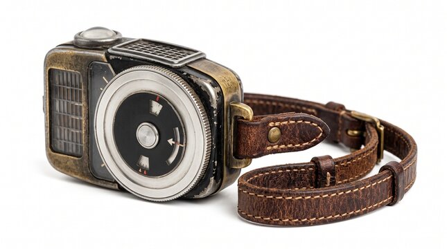 vintage light meter old exposure meter analog light meter retro photography gear classic camera accessory antique light meter film photography tool on transparent background