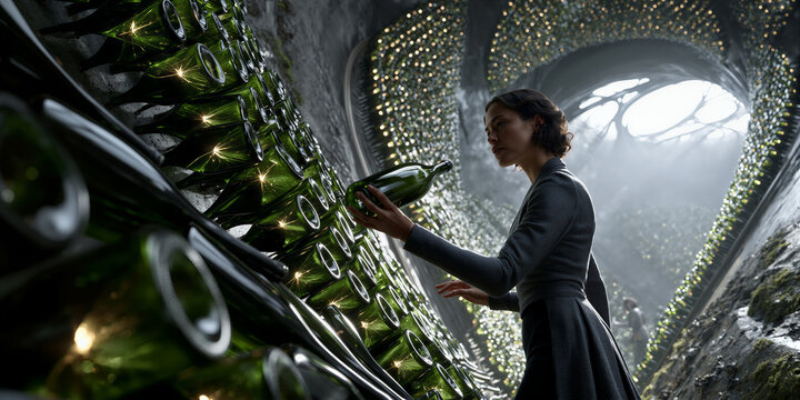 Captivating glass container garden showcasing ecofriendly creative architecture and design