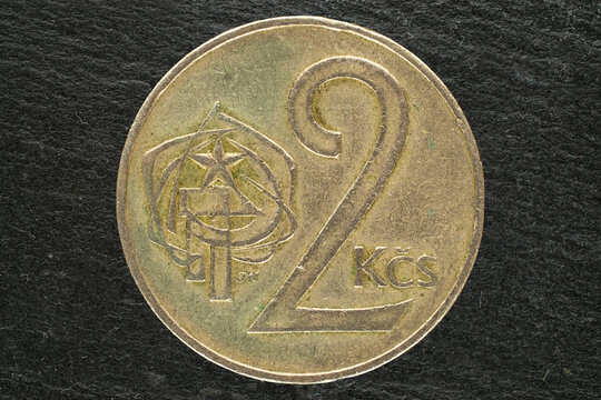 2 crown coin 1972 (Czechoslovakia).