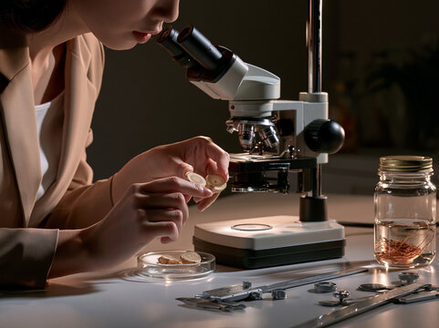 Ginseng Root Cross Section Authentication Bench