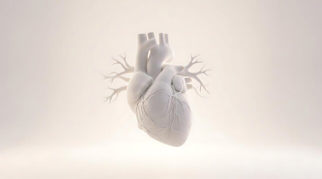 Human heart anatomy model