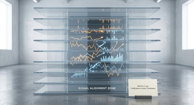 Transparent Panels Displaying Financial Data Charts and Graphs in Modern Office Environment