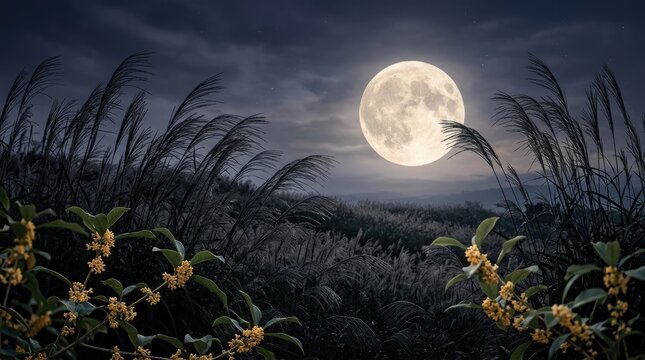 Celebrating the mid autumn festival a time for family reunions moon gazing enjoying mooncakes and appreciating the beauty of the full harvest