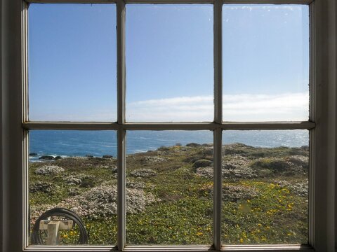 view from the window to the sea