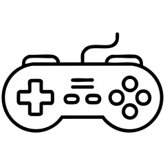 Classic Game Controller Coloring Page With Rounded Edges Isolated on a Transparent or White Background © WeblyWork