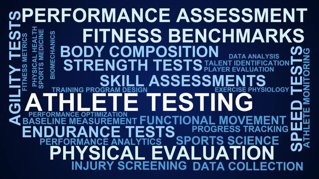 Athlete Testing Word Cloud