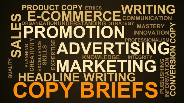 Copy Briefs Word Cloud