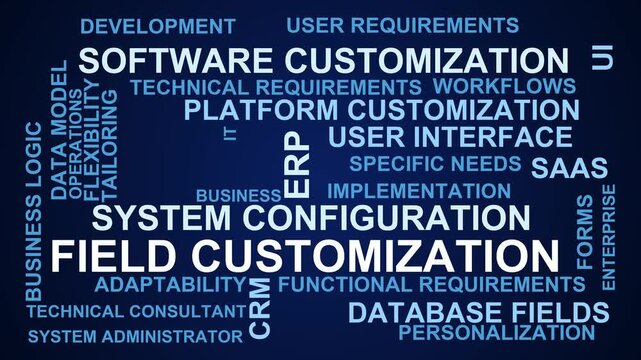Field Customization Word Cloud