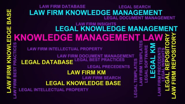 Knowledge Management Law Word Cloud