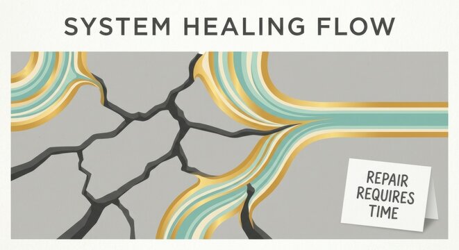 Abstract Visualization of System Healing and Fragmentation Repair