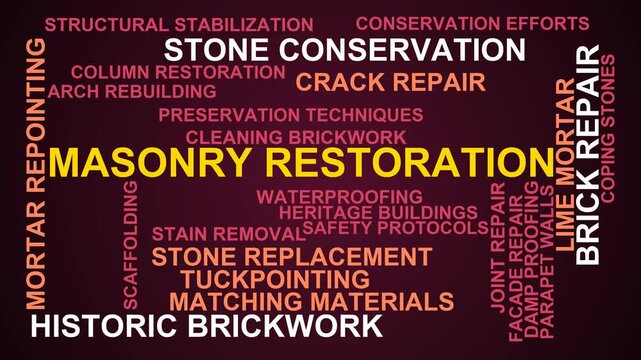 Masonry Restoration Word Cloud