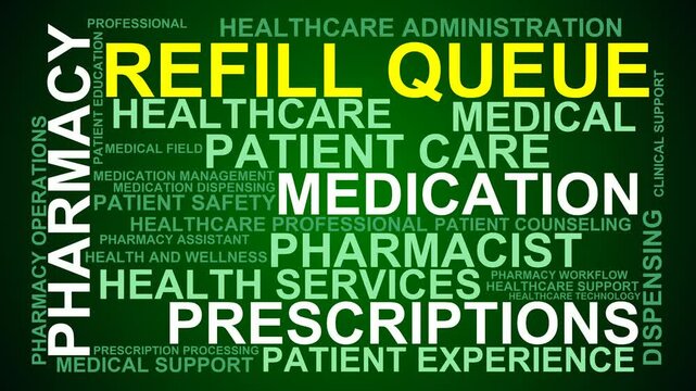 Refill Queue Word Cloud