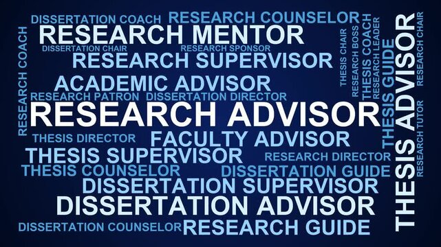Research Advisor Word Cloud