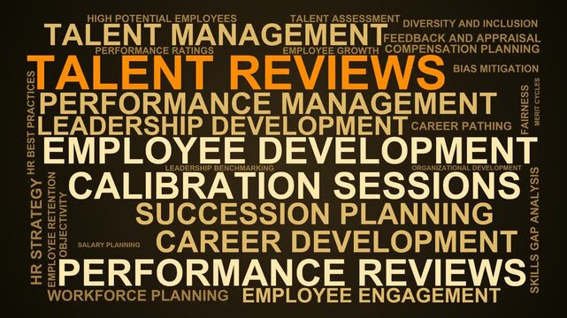 Talent Reviews Word Cloud