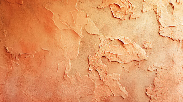 Textured orange wall background with rough plaster surface and warm tone