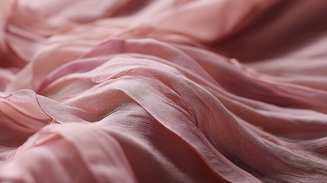 Flowing pink silk texture
