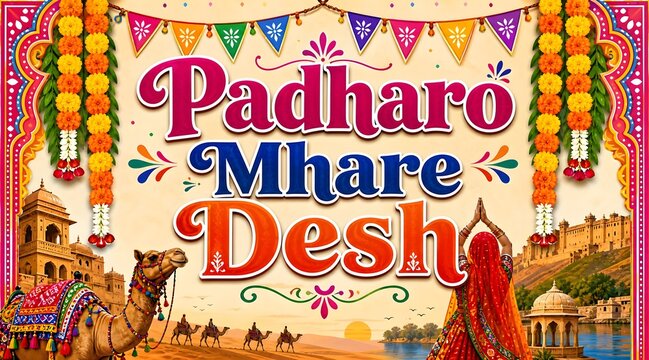 culture, marwari greeting, rajasthani typography