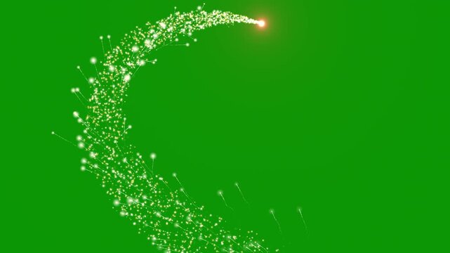 Golden glitter logo reveal intro with magic swirl spiral trail, sparkling light burst flare on black background, cinematic brilliant motion graphics animation design element in 4K resolution