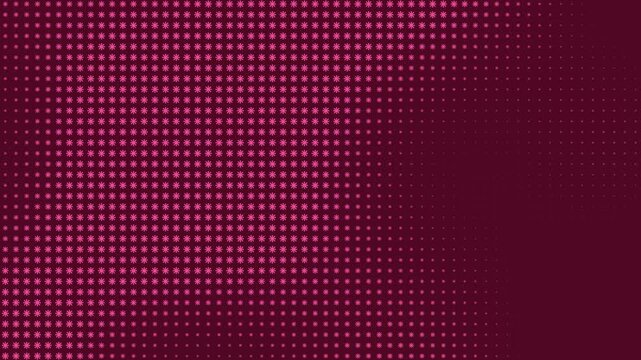 Abstract dynamic background with pulsating geometric pink patterns. Loop. 4K