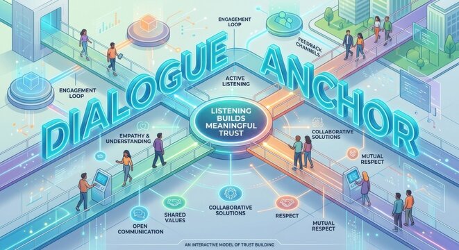 Interactive Model of Trust Building Through Dialogue, Listening, and Collaboration