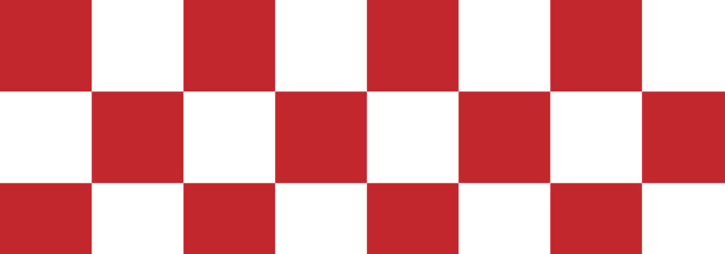 red and white chess pattern. Checkerboard seamless vector illustration. Red white graphic resource checkered pattern .