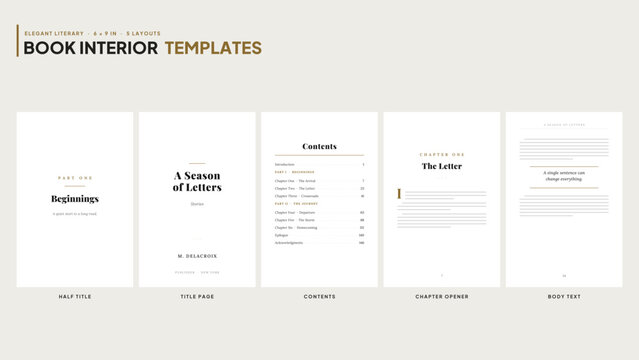 Elegant Literary Book Interior Template