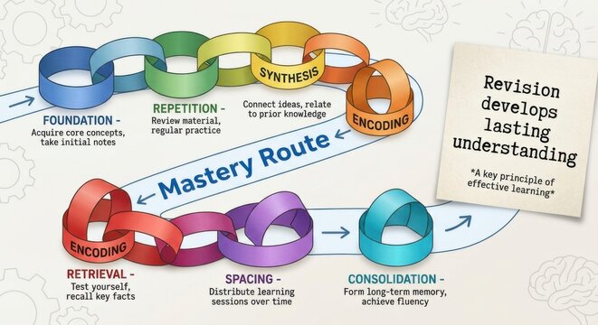 The Mastery Route: A Visual Diagram Illustrating the Learning Process and Stages
