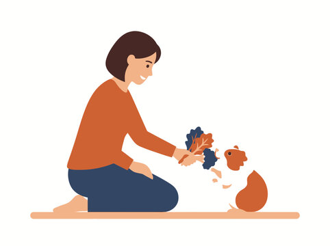 Child Playing With Colorful Autumn Leaves Toys.