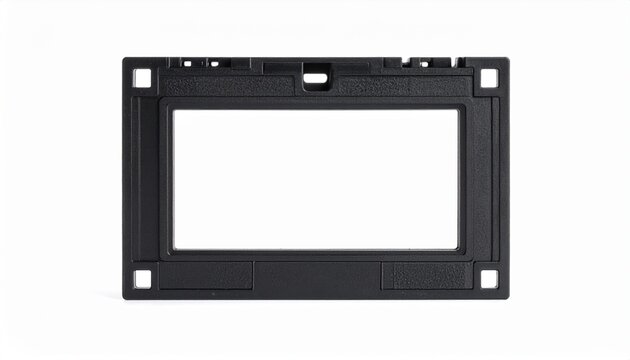 Black plastic darkroom film holder frame photography equipment design concept123

