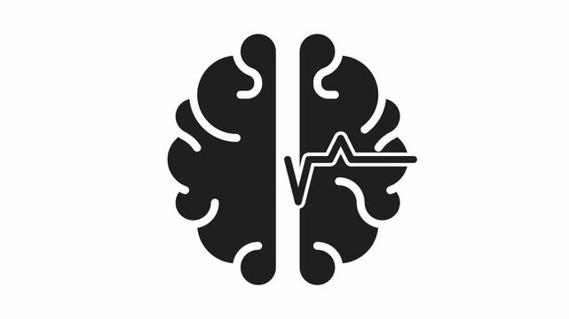 Epilepsy disease, brain lifeline health. Alpha channel