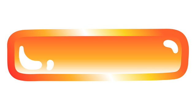 Hyphen sign png cute funky orange symbol, transparent background