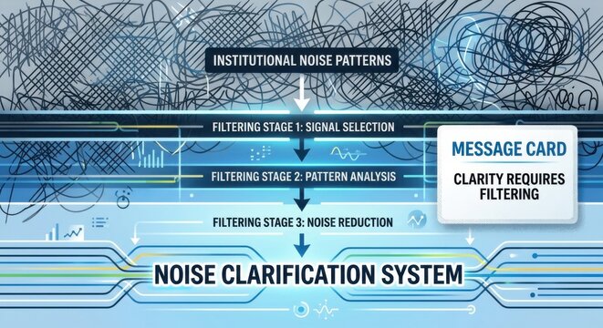 Institutional Noise Clarification System: Filtering Stages for Pattern Analysis and Reduction