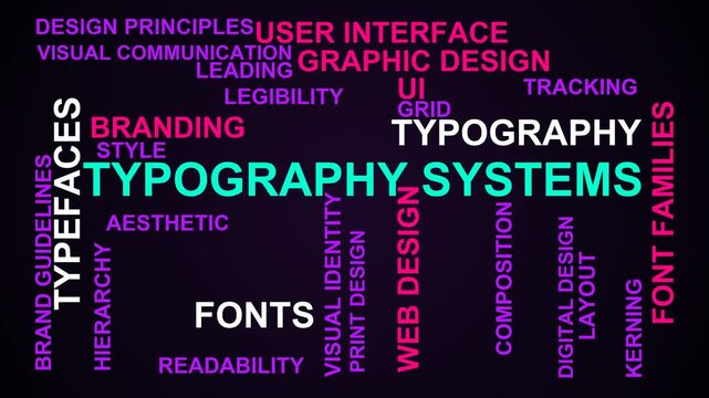 Typography Systems Word Cloud