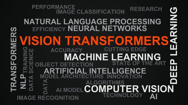 Vision Transformers Word Cloud