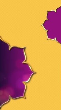 Vertical Diwali festival background with ornate Indian mandala, golden decorative elements, vibrant purple and gold luxury backdrop, festive celebration design with copy space for invitations