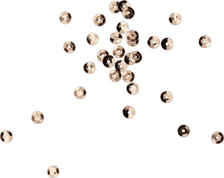 Copper Glitter Scattered Sequins Confetti Decoration
