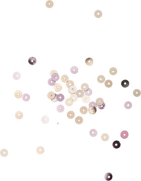 Rose Gold Glitter Scattered Sequins Confetti Decoration
