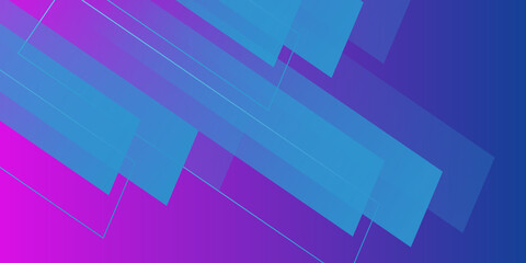 Fototapeta premium Abstract purple blue gradient geometric technology background. Vector illustration