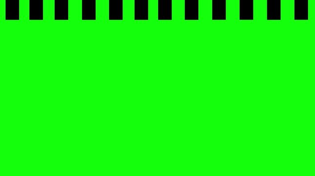 Animated Black Arrow Border Line Moving Upward Across Green Screen Chroma Key Background Overlay