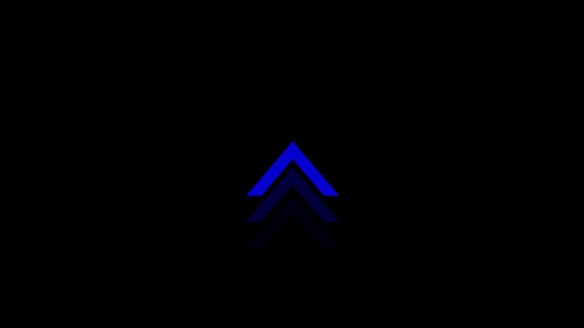 Red color up arrow icon animation on white background .red up Arrow Icon Animation.4k video