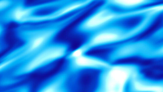 Celestial Cyber Indigo Cyan Liquid Satin Velvet Waves 5K Abstract Gradient Background