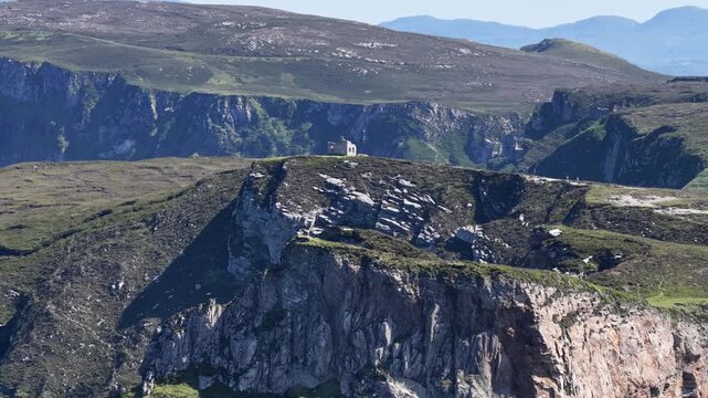 Aerial view of Horn Head in County Donegal, Ireland