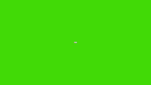 404 error page animation with warning sign on bright green digital background for web design