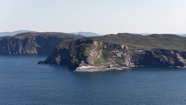 Aerial view of Horn Head in County Donegal, Ireland