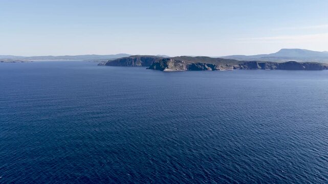 Aerial view of Horn Head in County Donegal, Ireland