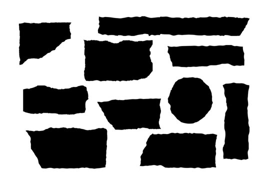 shape. Square torn paper shape. Headline, calligraphy border, isolated grunge header background. Rough edge square frame.	