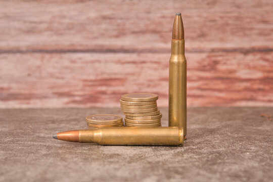 rifle bullets coins ammunition price war